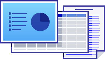 illustration of documents that Microsoft Office can create